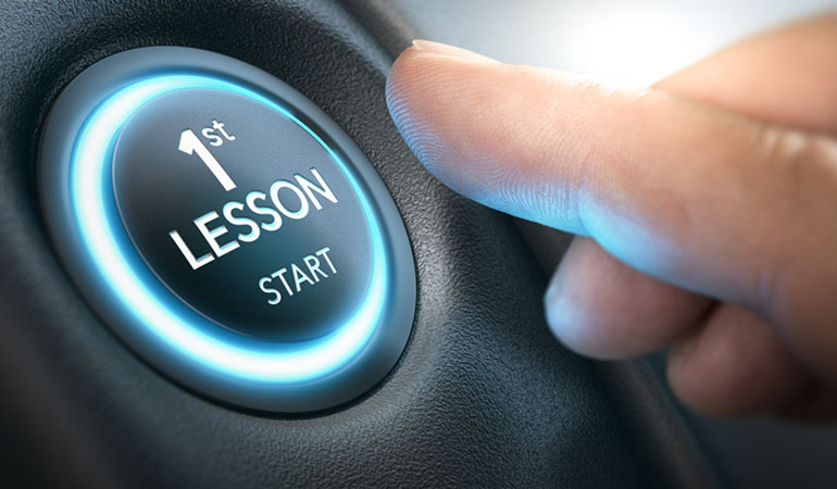 Driving lesson vehicle